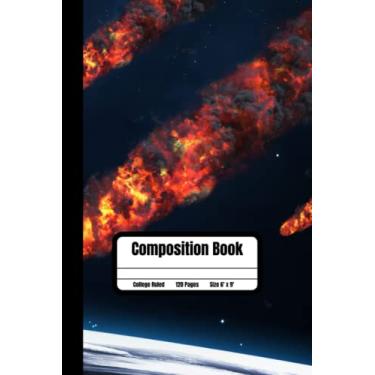 Imagem de Space Planet Composition Notebooks: Journal Notebook Diary with Lined Paper, Kraft Cover Writing Diary Subject Notebooks for Travelers, School and Office, Composition Books, College Ruled Paper