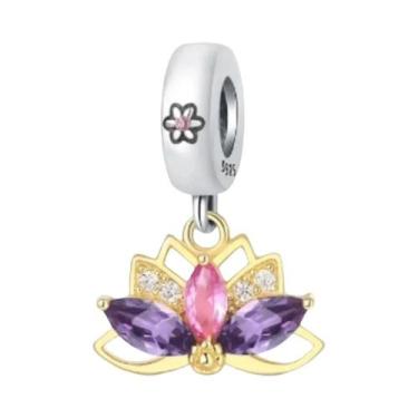 Imagem de Amuletos de Trevo Verde para Pulseira de Prata Esterlina 925 - Acessór