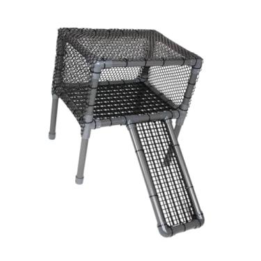 Imagem de WeiLaiKeQi Plataforma de aquecimento para tartarugas, plataforma de escalada, terraço, tanque de répteis, escada, rampa para tartarugas, animais semi-aquáticos, C