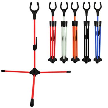 Imagem de ZSHJGJR Suporte de arco para tiro com arco - Suporte de arco recurvo de remoção de instalação rápida de 43 cm, descanso de arco composto plug-in, suporte de arco longo de fibra de vidro leve fácil de