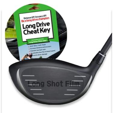 Imagem de Long Drive Cheat Key ] Protetor de filme de golfe antifatia e gancho - Não fatia, aumenta a distância, reduz a rotação, tacada reta, protege acessórios de golfe