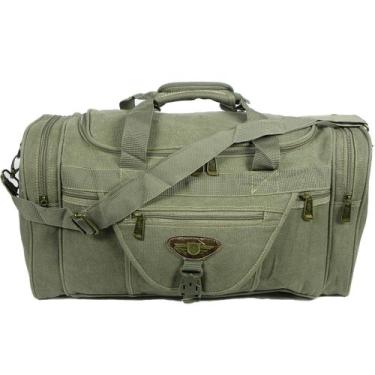Imagem de Bolsa de Viagem Lona Reforçada 50l KvnJA7012-21 - Keuven, Verde