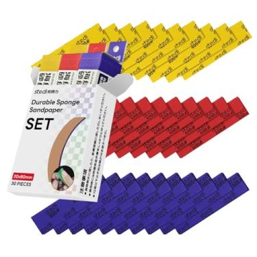 Imagem de stedi Esponja de lixa para modelo de construção de gundam, ferramentas de modelo de hobby de 3mm, bloco de lixa manual à prova d'água, reutilização seca e úmida #400#600#800, lixa de grão,