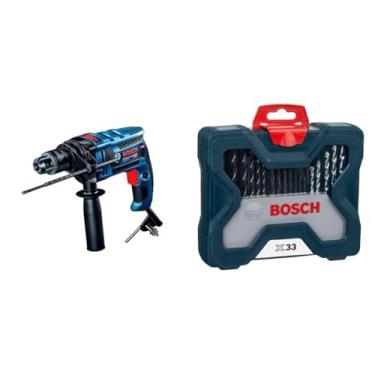 Imagem de Kit Bosch GSB 13 RE-M + Kit X-Line 33pç