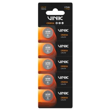 Imagem de Bateria de Lítio CR2016 C/5 3V - VB16B5 - Vinik