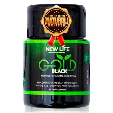 Imagem de New Life GOLD Black Suplemento Natural | Termogênico e Detox | 15 Cápsulas