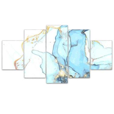 Imagem de Quadro Decorativo em Mosaico MDF Mármore 4 115x60cm - Império da Impre