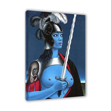 Imagem de JZSDGB Félix Labisse Impressões em tela e pôster-Famous Painting abstract Wall Art - Reproduções de 'Zenobia' em tela - quadros emoldurados em madeira e prontos para pendurar para decoração de casa 40