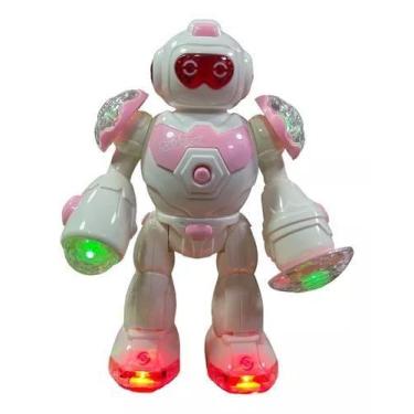 Imagem de Brinquedo Robô Estelar Interativo Com Luzes E Sons( rosa ) - Fun Game