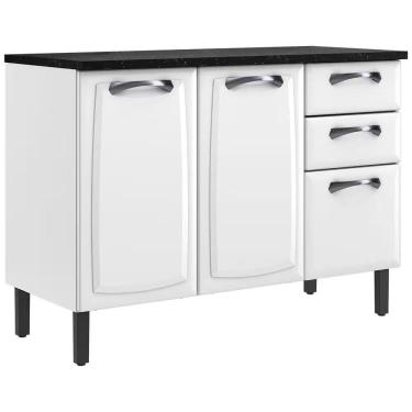 Imagem de Balcão Itatiaia New Premium 120cm 3 Portas 2 Gavetas