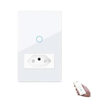 Imagem de Soquete Wi-Fi Inteligente 10A/20A - Painel de Toque 118x72mm com Vidro