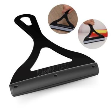 Imagem de Rodinha de Pia Pequeno de Plástico Preto ou Branco Rodo Vidro Banheiro