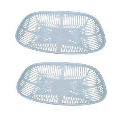 Imagem de Duas fruteira plástico centro de mesa decoração cozinha frutas(2 branco)