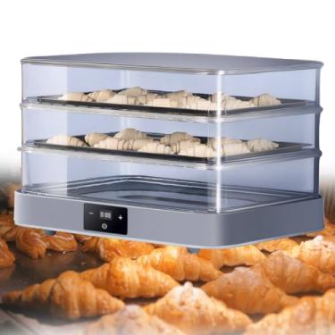 Imagem de Caixa de Fermentação para Pão,Fermentadora de Pão,Estufa para Massa de Pão,Proofertador profissional com controle de temperatura - Câmara de fermentação para pão caseiro, pizza e doces