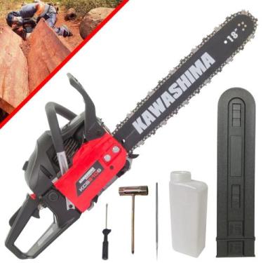 Imagem de Motosserra À Combustão Kawashima KCS610S 61,5cc 2T Com Sistema Antivib