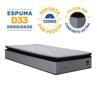 Imagem de Colchão de Espuma D33 Pillow Top Maxx Solteiro 88cm