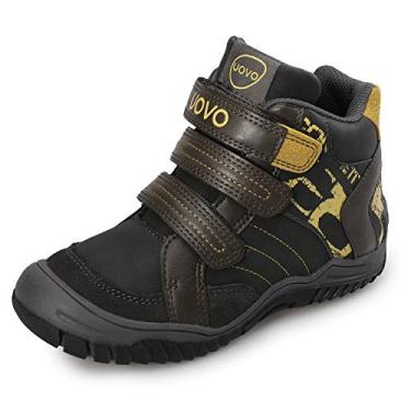 Imagem de Botas de Neve para Meninos UOVO Botas de Inverno Infantis Impermeáveis Inverno Botas de Neve para Meninos Quentes e Resistentes ao Deslizamento Externo (Meninos Pequenos/Meninos Grandes), Gray/Yellow, 3 Little Kid