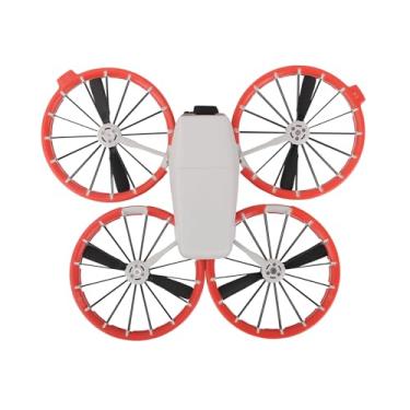 Imagem de FSIDIWT Protetores de para-choque para acessórios DJI Flip, protetor de hélice anticolisão à prova de choque para DJI Flip Fly More Combo (vermelho)