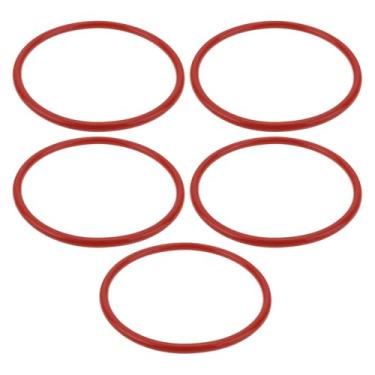 Imagem de eMagTech 5 peças de substituição para furadeira de anel de vedação para mini furadeira de bancada 76 x 68 x 4 mm borracha de poliuretano vulcanizada vermelha