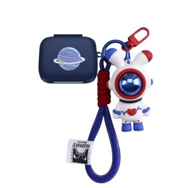 Imagem de SKPY Capa robusta à prova de choque com design de desenho animado 3D compatível com Oneplus Buds 3 de silicone macio com chaveiro Kawaii, para meninos, meninas, mulheres e homens