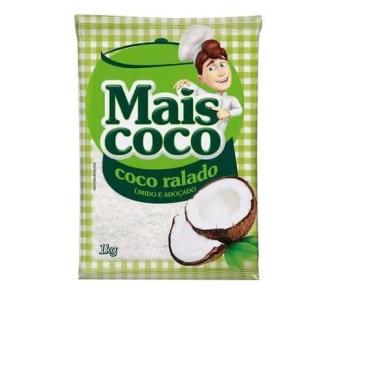 Imagem de Coco Ralado úmido Adoçado Mais Coco Pacote 1 kilo