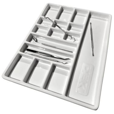 Imagem de 1 Unidade, Bandeja Plástica Dividida p/ Instrumentos Odonto