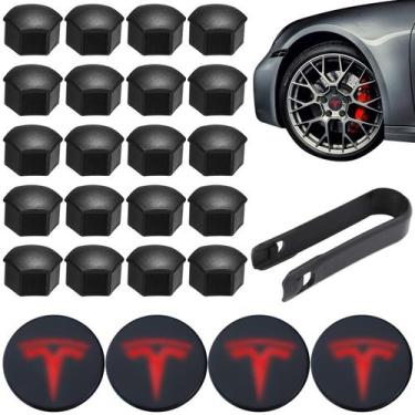 Imagem de Kit de Tampas de Cubo de Roda Qixiang CB para Tesla Model Y/3