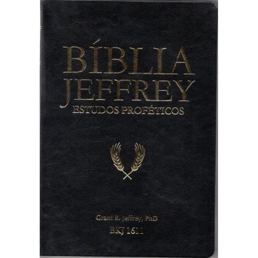 Imagem de Biblia De Estudo Jeffrey Preto Dourado