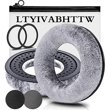 Imagem de LTYIVABHTTW Almofadas Auriculares Compatíveis Com Fones De Ouvido Dt 770 Pro, 880 990 1770 Mmx 300, 1990 177X, T 90 (Veludo Cinza Prateado)