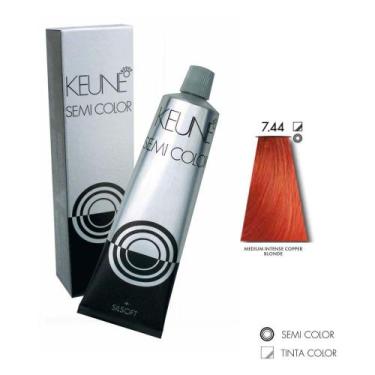 Imagem de Tinta Semi Color Keune 7.44 Intense Copper Blonde 60ml