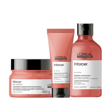 Imagem de Kit Inforcer Shampoo, Cond e Máscara - LOréal