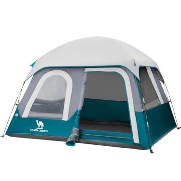 Imagem de CAMEL CROWN Barraca para 5/6 pessoas, impermeável, leve, portátil, para acampamento, caminhada