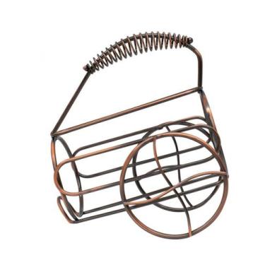 Imagem de Suporte De Metal Para Vinho 21x19x11.5cm - Projeto Kiwi