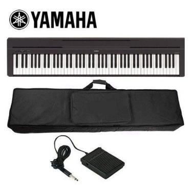 Imagem de Piano Digital Yamaha 88 Teclas + Pedal Sustain + Capa P45b