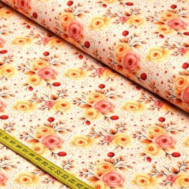 Imagem de Tecido Estampado Para Patchwork - Melissa : Flor 2 (0,50x1,50) - Fabri