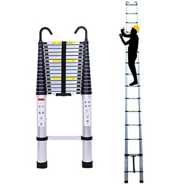 Imagem de Escada telescópica Escada telescópica Escada extensível multiuso Escada telescópica Escada telescópica para barraca de teto de 8 m/7 m/6,2 m/5 m/4 m/3,8 m/2,6 m, extensão telescópica de alumínio