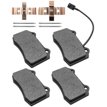 Imagem de AUGREX 980156007 Conjunto de pastilhas de freio traseiro adequado para Ghibli S/Ghibli Q4 Quattroporte S Sport GT Gran Turismo S 3.0L 2007-2022, substitui 673005730 673010325 673012377 Pastilhas de