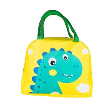 Imagem de Bolsa Lancheira Térmica Infantil Animais Bonitinhos Alça Dupla Quente Frio Escola e Passeios (Dinossauro)