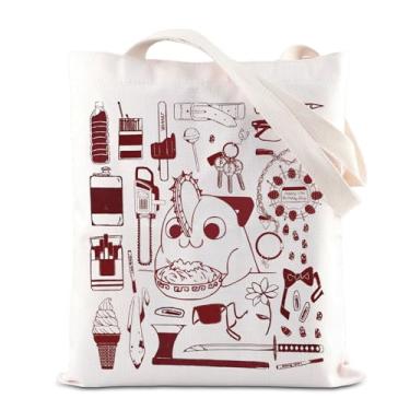 Imagem de FOTAP Bolsa de ombro inspiradora de desenho animado Demon Dog Lover Merch Tote Bag Anime Mangá Gift Bloody Puppy Fan Gift, Winner T, Medium