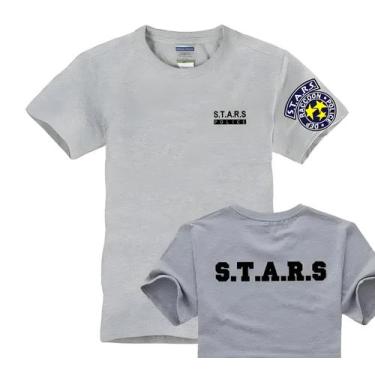 Imagem de Camiseta Unissex Biohazard Resident Evil STARS - Manga Curta em Algodã