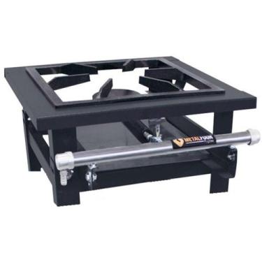 Imagem de Fogão Industrial 1 Boca QS Baixa Pressão Camping P5 MetalFour