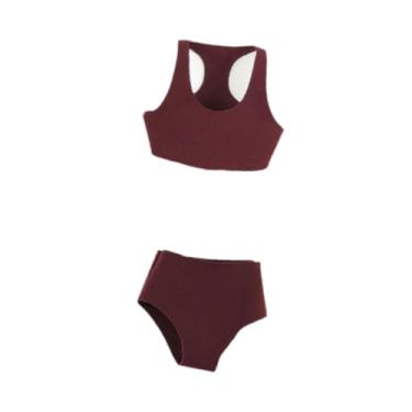 Imagem de menolana Roupas de roupas de boneca de 12 polegadas de 1/6 de escala de 12 polegadas e shorts maiôs de maiôs colecionáveis ​​de biquíni figuras de ação, Vermelho