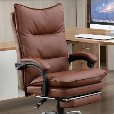 Imagem de Cadeira De Escritório Giratória Boss Cadeira Executiva De Escritório Comercial Giratória Com Suporte Lombar E Apoio Para Os Pés Ajustável, Cadeira De Escritório Ergonômi, Black