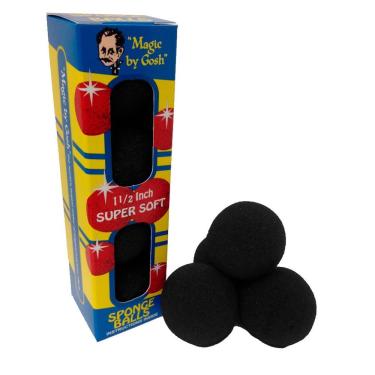 Imagem de 4 Bolas de Espuma Goshman Super Soft 1,5 InchR+ Preto