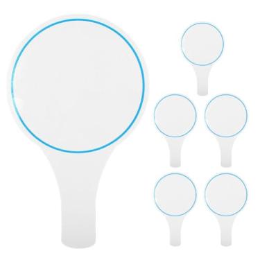 Imagem de Ciieeo Placar Portátil Apagar A Seco Com 6 Peças: Quadro Branco Portátil Em Branco Jogos Votação Pequeno Quadro Branco Juízes Alunos E Escritório