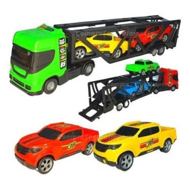 Imagem de Caminhão Guincho + Carrinho De Brinquedo Presente Menino - Europio