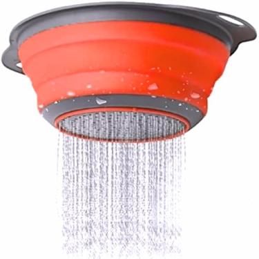 Imagem de Escorredor Dobrável Retrátil de Silicone Redondo