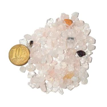 Imagem de 20g Quartzo Rosa Rolado Pedra Natural Miudo 3 a 8 mm - CristaisdeCurve