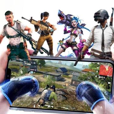 Imagem de 16X Luvinha Luva Dedo Gamer Jogar Competitivo Profissional - Chroma Te