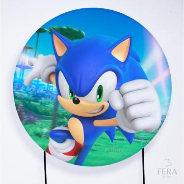 Imagem de Painel Decorativo para Festa 1,80x1,80 metros Vesti Fácil com Elástico Sonic - Fera Print